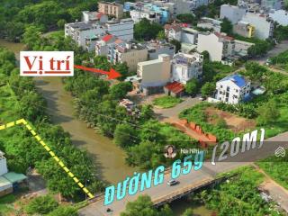 Bán đất mặt tiền view sông ngay liên phường, đối diện global city chỉ 11.5tỷ (tl tốt) 5x22, sổ sẵn