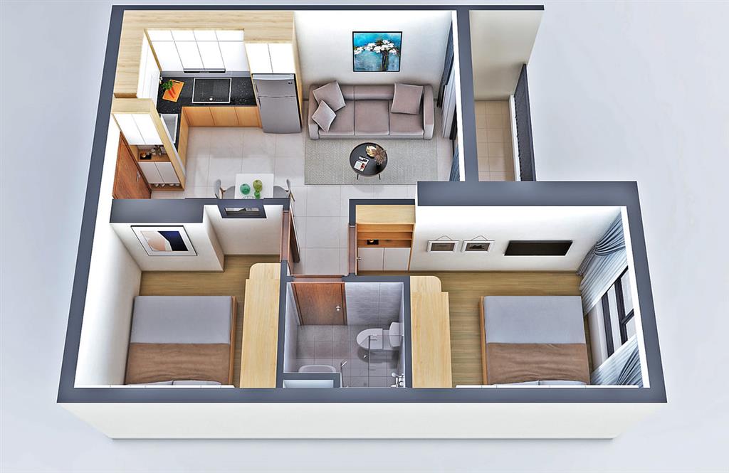 Bán bcons bee giá tốt  2pn  45m2  chỉ 1,72 tỷ  bao sang sổ  0357 709 *** ms hằng