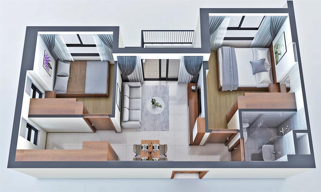Bán bcons bee giá tốt  2pn  45m2  chỉ 1,72 tỷ  bao sang sổ  0357 709 *** ms hằng