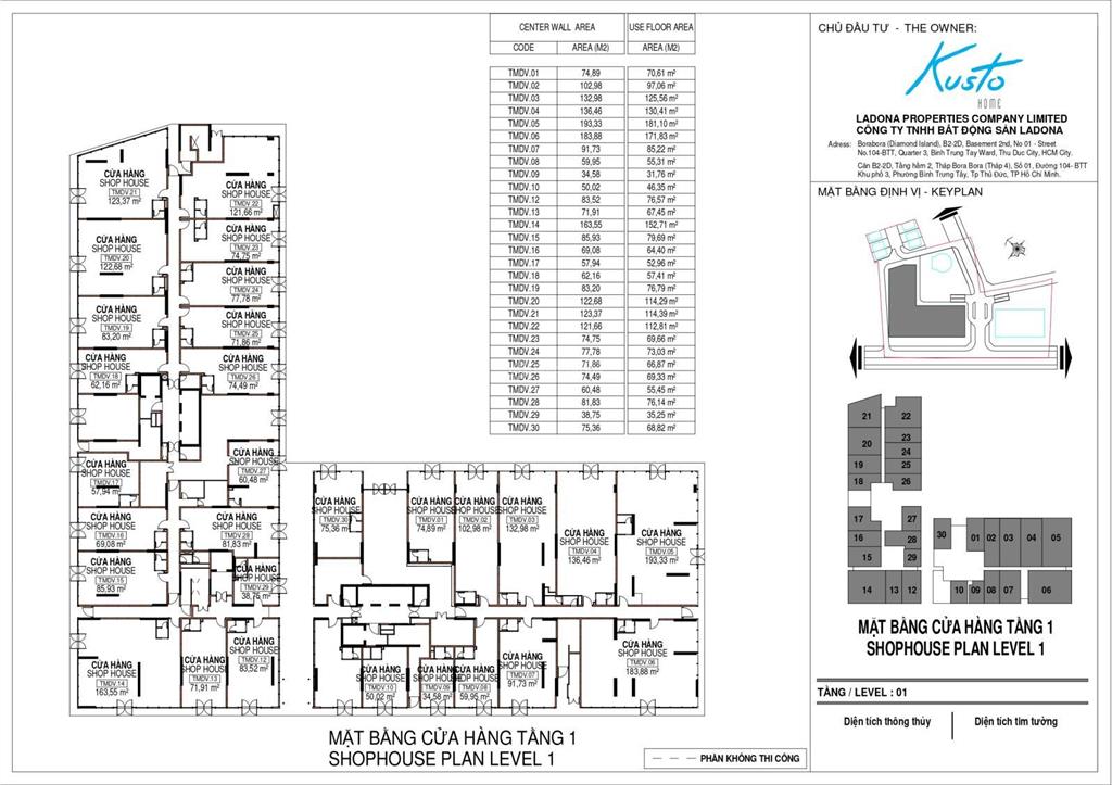 Cho thuê 1 mặt bằng kinh doanh 100m2 ngay chung cư 2000 người và khu dân cư vạn phúc city