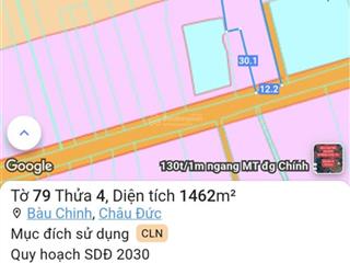 1465m2 bầu chinh có 100m2 thổ cư, 50m ra quốc lộ 56, 700m ra nhà thờ kim long 0357 762 ***