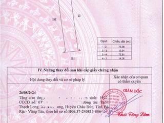 Bán đất tại kim long, châu đức, bà rịa vũng tàu, 2,1 tỷ, 1000m2