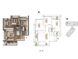 Bán căn 3pn to nhất tầng đẹp chung cư kepler land, 118m2, quý 3/2027 bàn giao.  0961 940 ***
