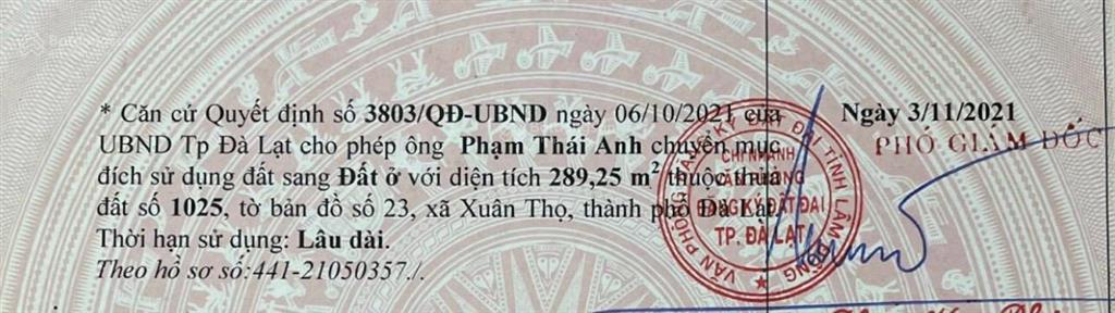 Chính chủ bán đất 3 mặt tiền siêu view 290m2 trung tâm xã xuân thọ đà lạt (gửi môi giới)