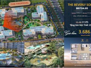 Căn góc 2pn+ view đẹp  giá chỉ 3,686 tỷ tòa bs7 vinhomes grand park q9