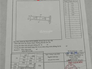 Chính chủ bán lô đất (khu cầu lớn) đường gò hưu mỹ hạnh nam đức hòa long an. dt 5 x 33 (165m2)