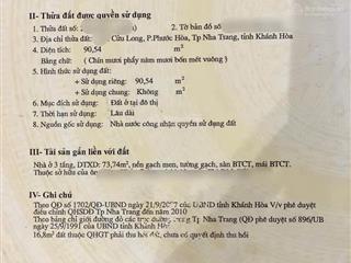 Pho34 bán nhà 3 tầng mặt tiền cửu long cách biển trần phú 3p đi xe trung tâm nha trang