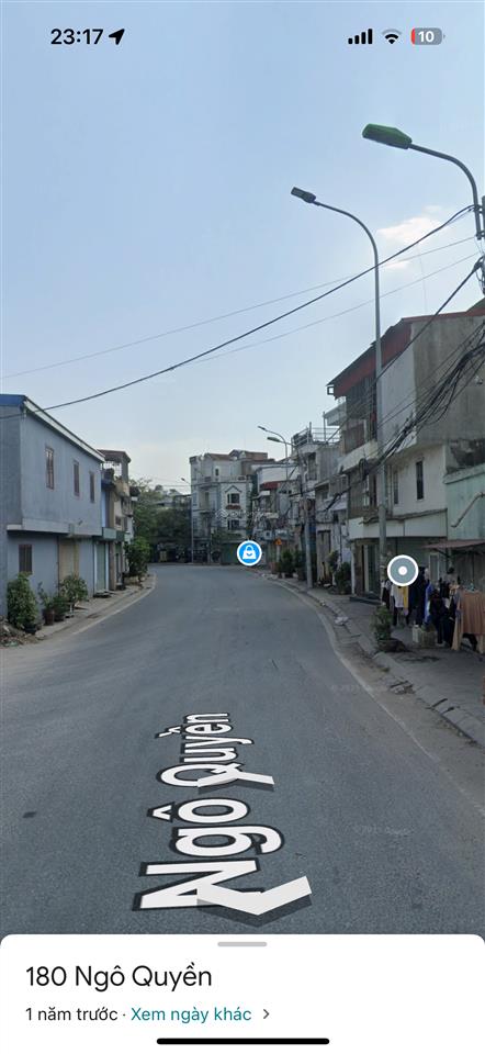 Bán nhà mđ ngô quyền  vị trí tiềm năng  nhìn sang vin vũ yên  95m2 ngang 4m nở hậu 4,95 tỷ tt