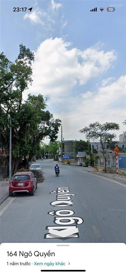 Bán nhà mđ ngô quyền  vị trí tiềm năng  nhìn sang vin vũ yên  95m2 ngang 4m nở hậu 4,95 tỷ tt