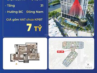 Bán cc tháp đôi kepler land, mỗ lao, hà đông, hà nội, 7 tỷ, 84.8m2 bc đông nam. 0941 535 ***