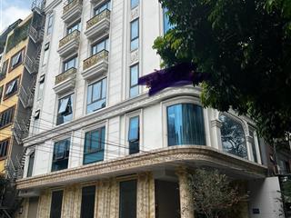 Về hưu cần bán gấp về quê  hoàng quốc việt tòa nhà 9 tầng nổi + 1 hầm, lô góc 2 mặt thoáng 100m2