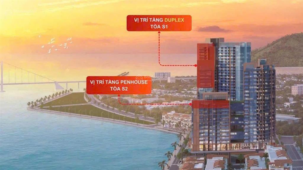 Bán căn duplex, penthouse đẳng cấp nhất dự án, view pháo hoa, sông hàn, giá gốc cđt, sở hữu lâu dài