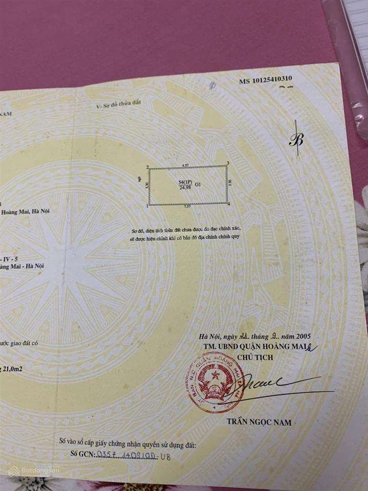 Bán nr 3pn, 4wc, 25m2 tại nguyễn đức cảnh, hoàng mai, 5 tỷ