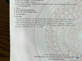 Bán 41m đất thổ cư tặng nhà 2 tầng tại thôn gia dương liễu, hoài đức hà nội. lô góc. giá 3,2 tỷ