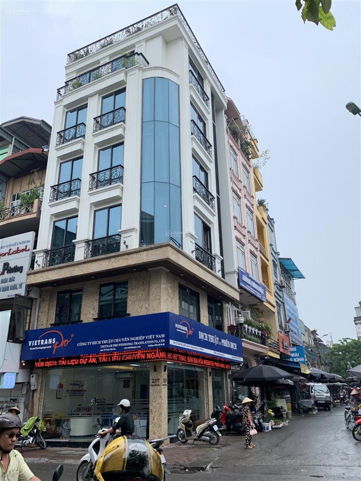 Nhà 4t căn góc mặt tiền rộng 5m đẹp nhất phố tôn đức thắng gần văn miếu, hè 5m, dt 43/55m2