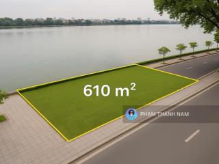 Bán lô đất mặt hồ tây phố tô ngọc vân, quảng an, tây hồ, hà nội