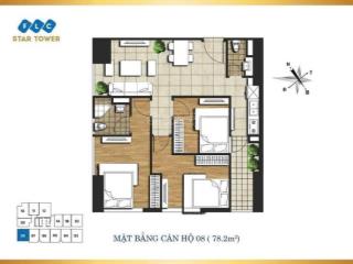 Bán ch 3pn, 2wc, 83m2, giá thỏa thuận tại kđt xa la, phúc la, hà đông, hà nội