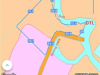 Bán vườn trái cây 4560m2, sẵn thổ cư, 80m mặt tiền, sau lưng có suối tuyệt đẹp
