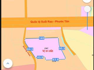 Cần bán lô đất đẹp 11.612m2 đất ở, sẵn 300m2 thổ cư, mặt tiền đến 92m, gần vòng xoay lớn phước tân