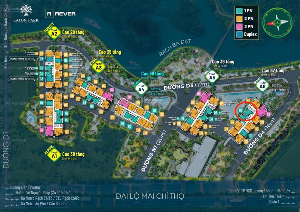 Cần bán căn 1 phòng ngủ eaton park giá tốt, chỉ 6.6 tỷ  gamuda land