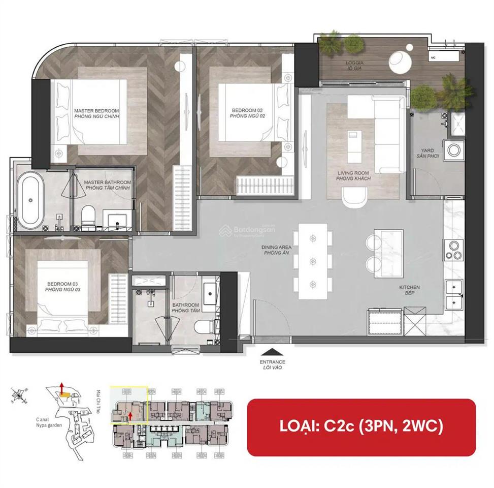 Cần tiền bán ra căn 3 phòng ngủ hiếm đẹp 2 view mai chí thọ và rạch chiếc giá gốc 15.8 tỷ