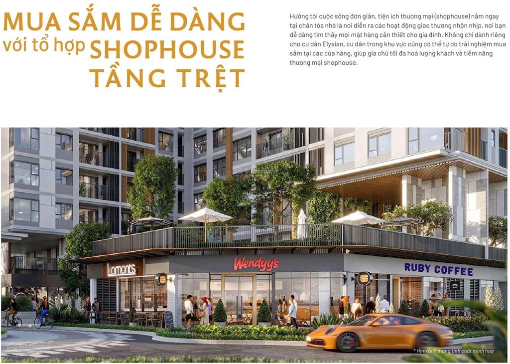 Suất nội bộ shophouse elysian thủ đức, cơ hội đầu tư sinh lời cao (toàn dự án chỉ có 8 căn)