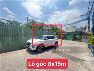 Bán đất 120m2 ngang 8m dài 15m lô góc đường rộng 8m giá chỉ 7,9 tỷ tại hiệp bình, thủ đức, hcm