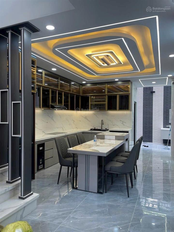 Nhà phố đẹp 4x18m, full nội thất, xây 1 trệt, 1 lửng, 3 lầu hẻm 8m thông đường trung mỹ tây 09, q12