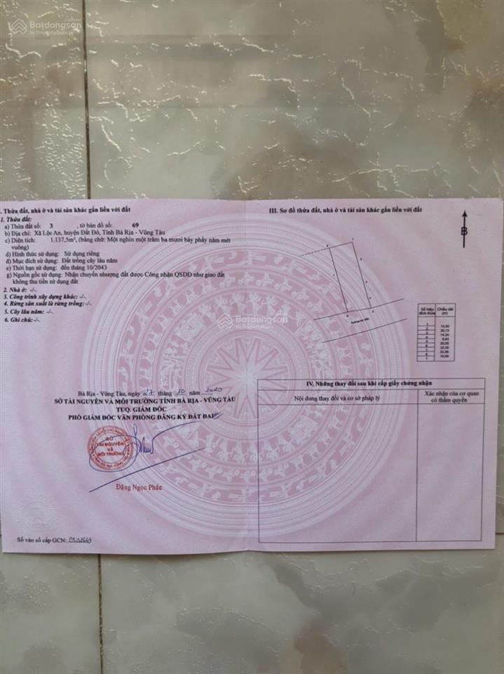 Cần tiền bán gấp đất mặt tiền đường ven biển lộc an, cách biển 500m. dt 300m2 (10x30) hướng đn