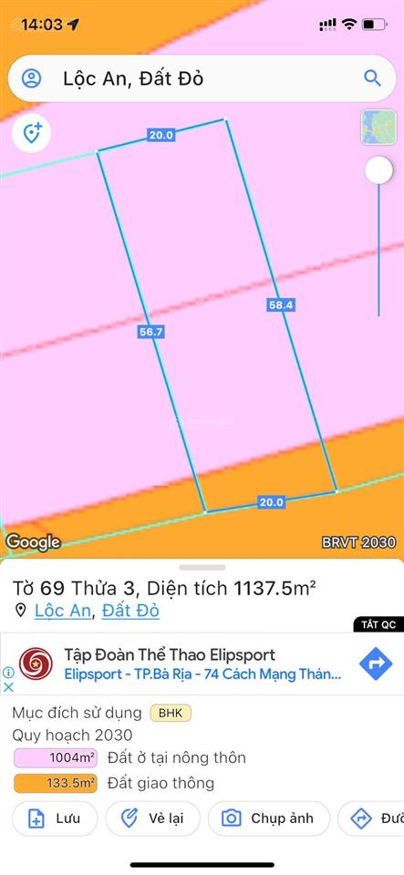 Cần tiền bán gấp đất mặt tiền đường ven biển lộc an, cách biển 500m. dt 300m2 (10x30) hướng đn