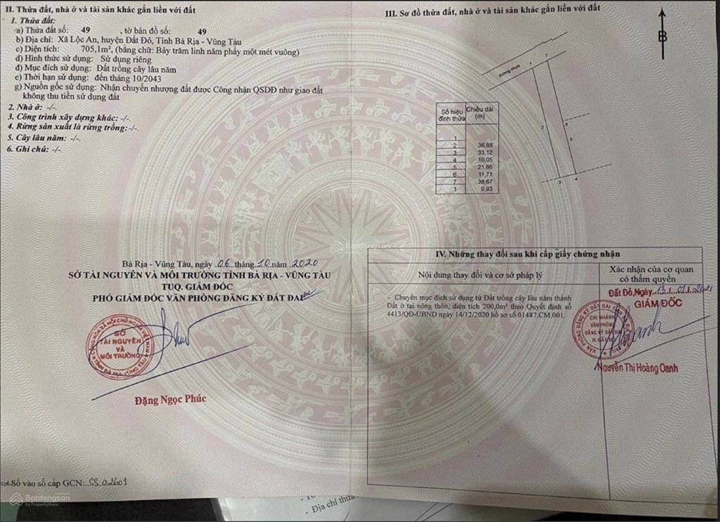 Bán đất ven biển lộc an, mặt tiền đường nhựa lớn. cách chợ lộc an 200m. cách biển chỉ 800m