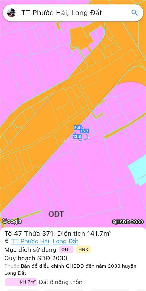 Bán đất tặng nhà mới xây, mặt tiền đường ven biển 42m (vũng tàu  bình châu) ngay biển phước hải