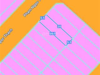 Rẻ nhất tđc phước hải, bán đất mặt tiền đường phạm ngọc thạch, cách biển 500m. 110m2 (5,5x20)m