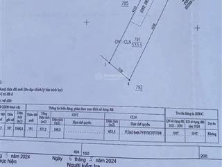Bán đất 533m2 tại đường 415, xã đất cuốc, bắc tân uyên, bình dương, giá cực chất 2,2 tỷ