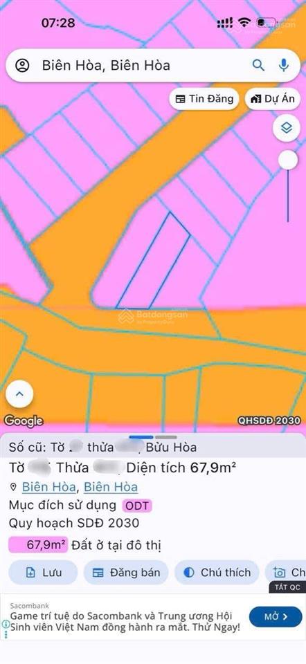 Chủ gởi bán lô đất mặt tiền hẻm thông bửu hoà,5x13,5=68m2, sổ riêng, thổ cư 100%,đường 6m