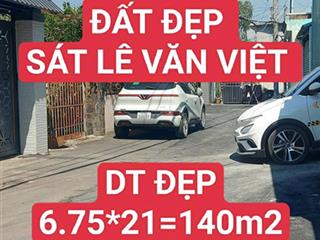 Đường 8 gần lê văn việt 6.75*21=140m2 đường oto tránh long thạnh mỹ q9 vị trí đẹp thuận tiện