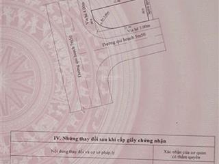 Chính chủ gửi bán lô đất biển tân trà, góc 2mt 127.5m2, ngang 6m , đường 7m5, giá chỉ 8 tỷ