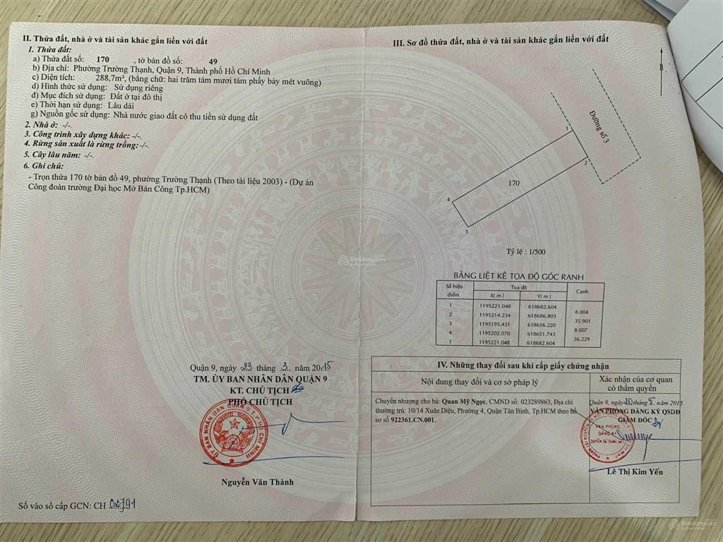 Chính chủ cần bán biệt thự tại khu dân cư đại học mở, đường tam đa, trường thạnh, thành phố thủ đức