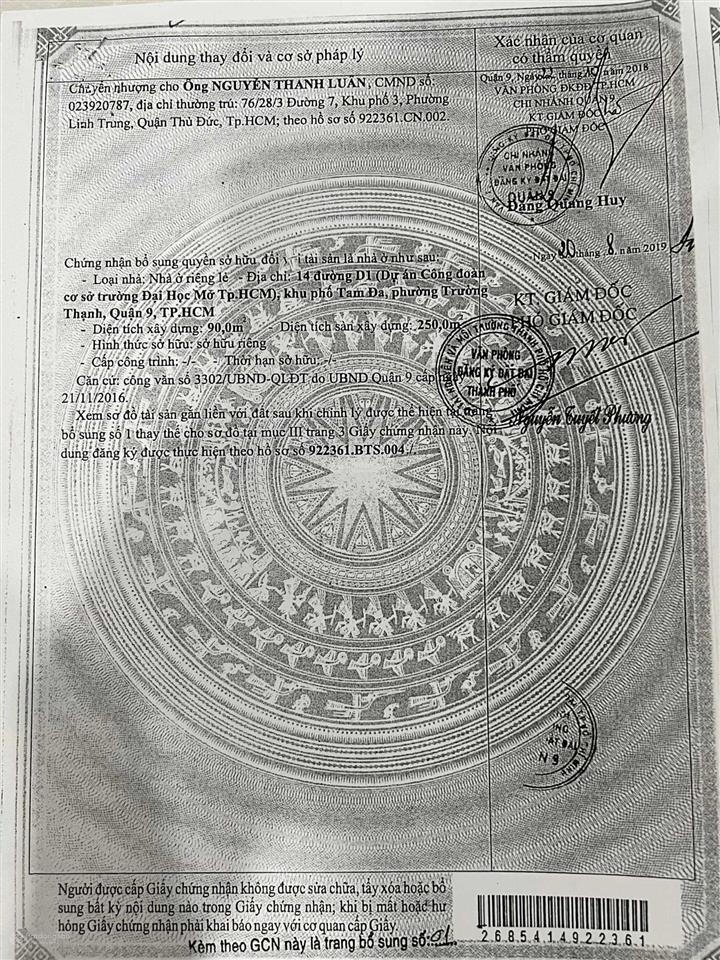 Chính chủ cần bán biệt thự tại khu dân cư đại học mở, đường tam đa, trường thạnh, thành phố thủ đức