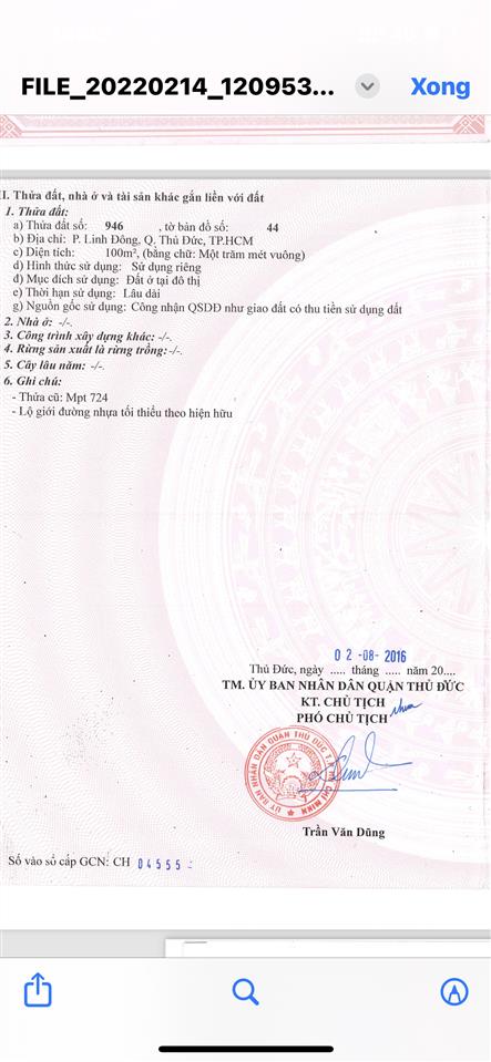 Bán đất tại linh đông, thủ đức, 4,9 tỷ, 100m2