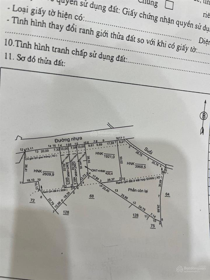 Đât đã có 300 tjoor cư,thuộc đất ở.ohuf hợp xây nhà xưởng hoặc phân lô,đã tách ra 7 sổ