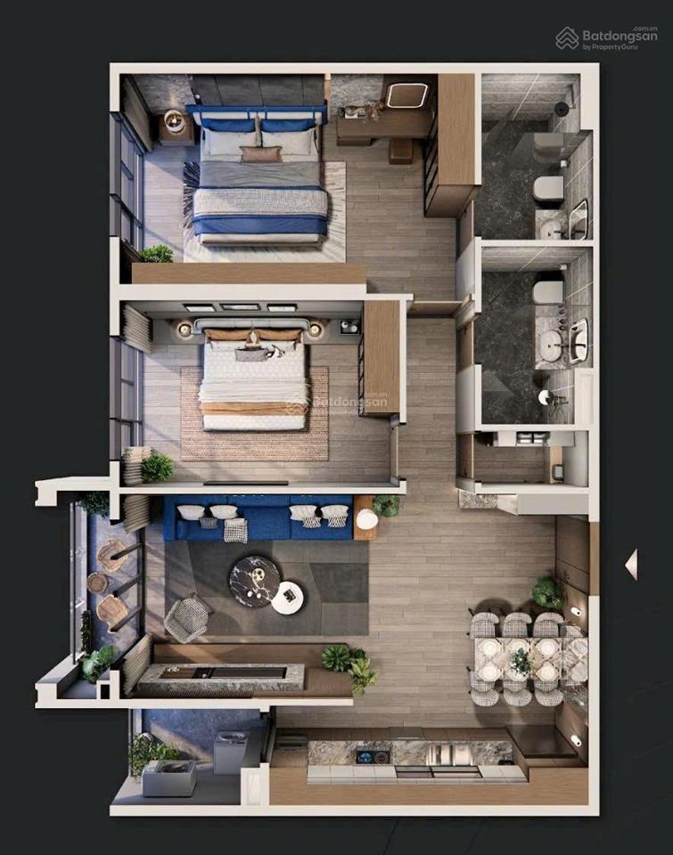 Chính chủ cần bán căn m1.3x05a the matrix one premium, diện tích 83.1m2, giá chỉ hơn 9 tỷ