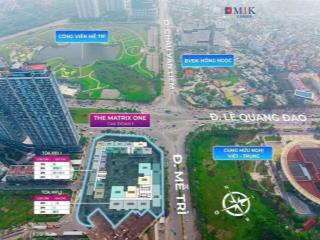 Bán căn góc 3pn 126m2 trục ch09 tầng trung dự án the matrix one, ban công đông nam view svđ mỹ đình