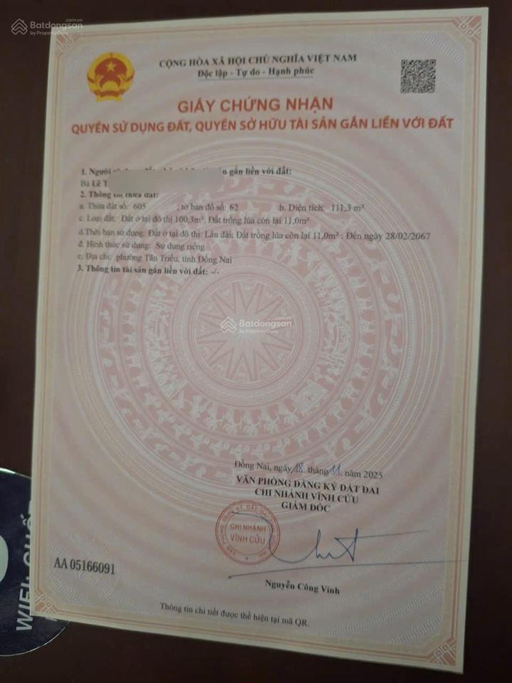 Cần thanh lý gấp lô đất sổ riêng thổ cư đối diện cây xăng kim cương hl15