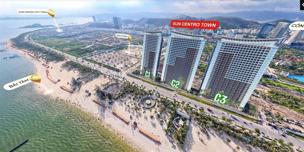 Sở hữu ngay căn hộ 1pn mặt biển sun centro town, cạnh quảng trường biển trung tâm bãi cháy 2,8 tỷ