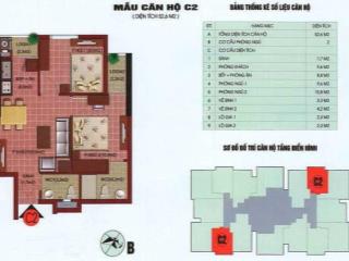 Bán căn hộ chung cư 2pn, 2wc tại sdu 143 trần phú, 3,3 tỷ, 60m2 có sổ