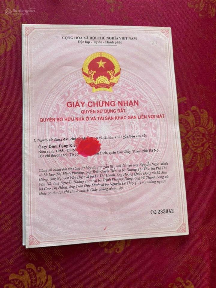 Bán ccmn thoáng đẹp cầu giấy hv báo chí, sư phạm  sổ hồng từng căn