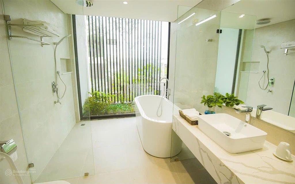 Villa 2 mặt thoáng 163m², mặt hướng hồ đại lải, lưng tựa rừng thông, sân vườn, bể bơi to 15,8 tỷ