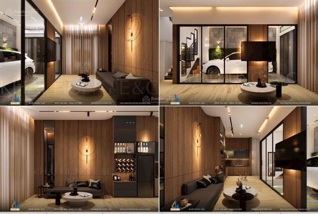 Bán nhà mới xây 1tr 2l full nt có gara ôtô. đường thông gần chợ, trường học. tiện đi gv chỉ 5tỷ950