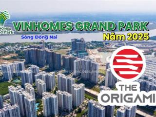 Tiết kiệm 870 triệu (28%) khi mua căn hộ 1pn+1 the origami t7/2025 và được thanh toán giãn 380 ngày